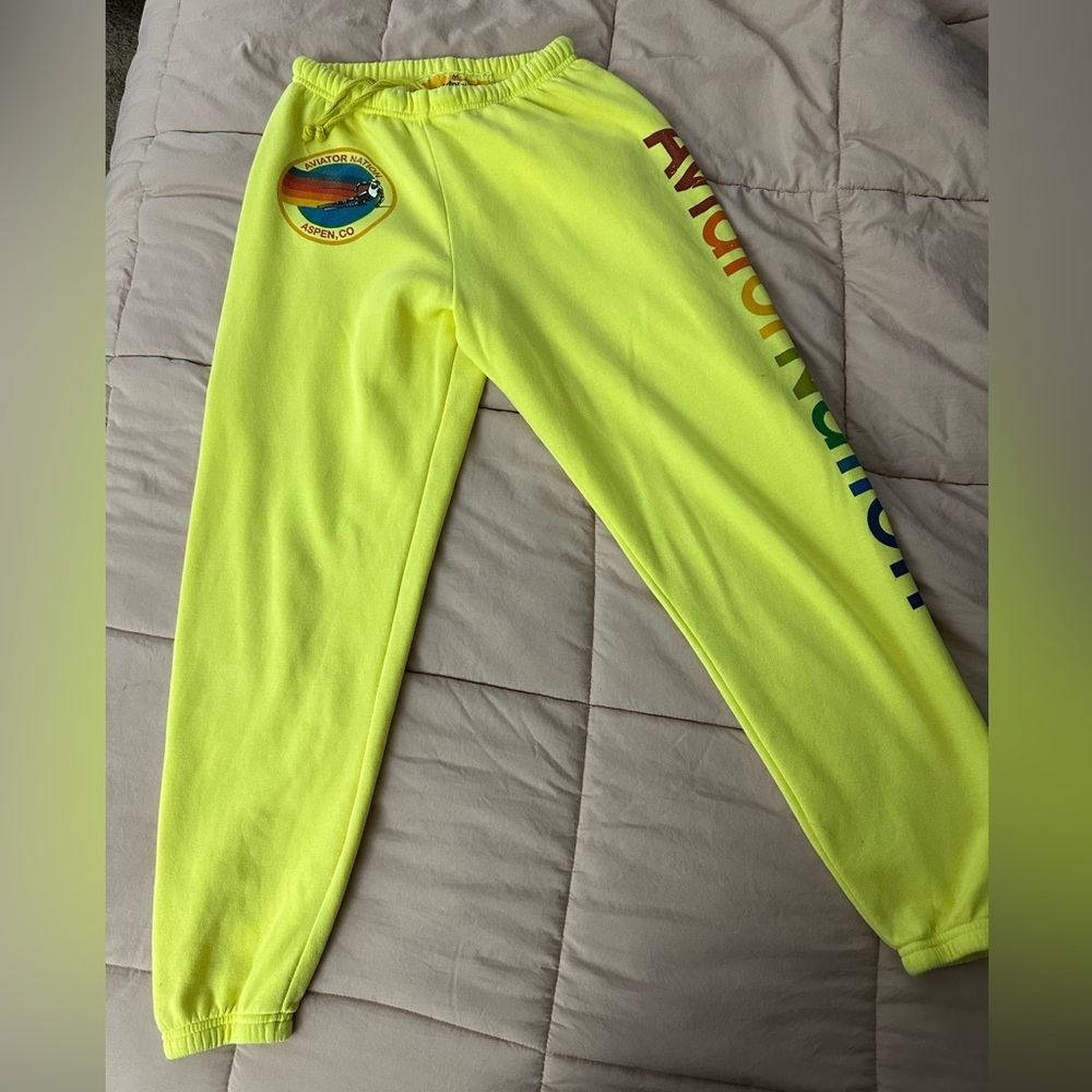 Women’s aviator nation sweatpants- medium